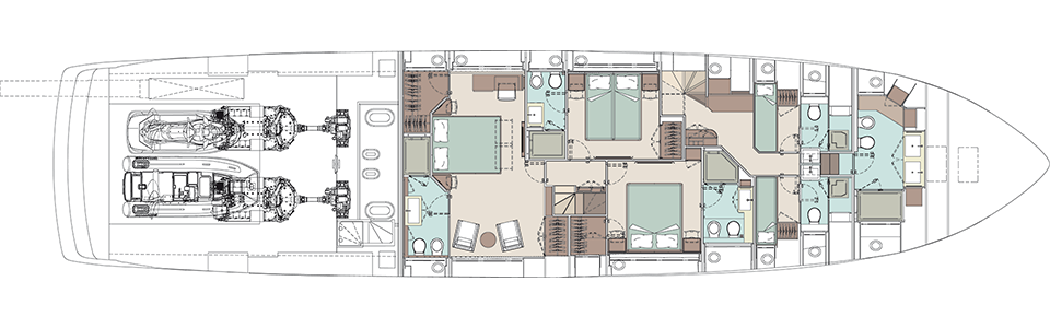 Riva_96'ArgoSuperNew_Lower deck_102787 Riva_96'ArgoSuperNew_Lower deck_102787